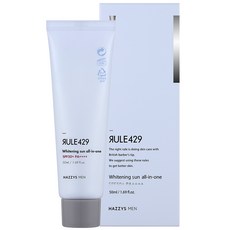 RULE429 多效合1防曬 SPF50+ PA++++, 50ml, 1入