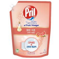 Pril 淨麗 果醋洗碗精 清爽葡萄柚香, 1000ml, 1包