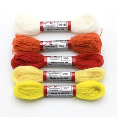 Joy Cross Stitch Appleton Woolsa 5 件套, 1套, 991B, 994, 995, 996, 997