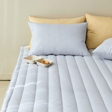 maatila Stay系列 壓紋厚棉薄床墊, 淡藍色, 1個