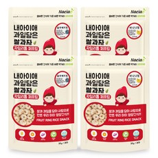 Naeiae 水果米圈圈組, 藍莓口味+香蕉口味, 30g, 4包