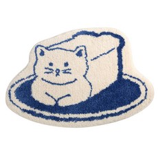 Dailylike My Buddy絨毛腳踏墊, 05 Bread Cat