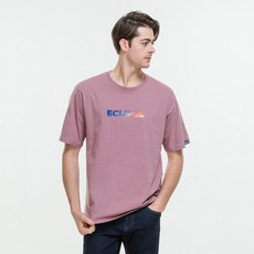 JEANMANIA Eclipse中性圓領短袖T恤 CS5T32, 粉色的