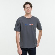 JEANMANIA Eclipse中性圓領短袖T恤 CS5T32, 深灰色