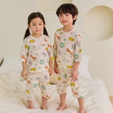 olomimi Kids Line 兒童提花野生動物世界 3/4 內衣套裝