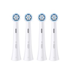 Oral-B 歐樂B iO微磁電動牙刷清潔刷頭 溫和護理款 白色, 4入