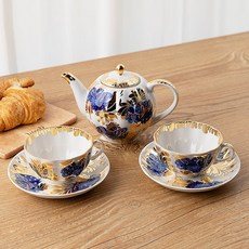 Imperial Porcelain 金色花園茶具兩人, 1套, 2p茶杯+2p碟+茶壺