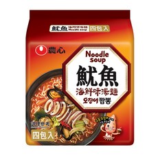 NONGSHIM 農心 魷魚海鮮味湯麵 124g, 4包