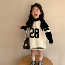 Babymax 女童 Lomo 插肩針織連衣裙