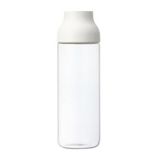 KINTO CAPSULE 膠囊水瓶 直徑85*高270mm, 1L, 透明+白蓋