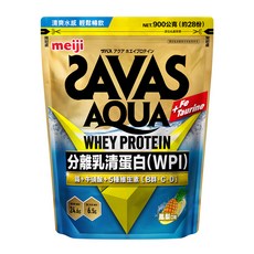 meiji 明治 SAVAS AQUA 全分離乳清蛋白粉 鳳梨口味, 900g, 1包