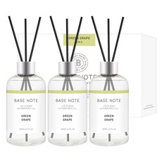 THE HERB SHOP Base Note 擴香 200ml*3+擴香棒*9, 白葡萄香, 1組