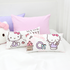 兒童 Nara Home Deco Sanrio Hello Kitty 波紋抱枕 50x27 cm(-3 cm), 隨機出貨