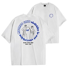 Moz Moz Not Child Overfit 短袖 T 卹, 白色