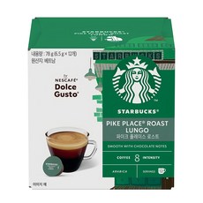 STARBUCKS 星巴克 派克市場烘焙咖啡膠囊, 6.5g, 12顆, 1盒