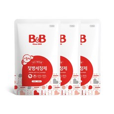 B&B 奶瓶清潔液補充包, 400ml, 3包