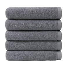 AMENITY TOWEL Daily 30 水 150g 酒店毛巾套組, 5份, 灰色