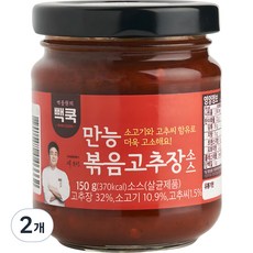 PAIK COOK 白種元萬能炒辣椒醬, 2罐, 150g