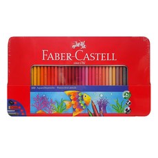 FABER-CASTELL 輝柏 水彩彩色鉛筆錫盒, 1套, 100 種顏色