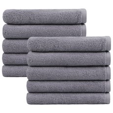 AMENITY TOWEL 30支棉飯店專用毛巾組 130g, 10入, 灰色