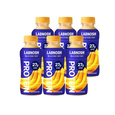 Labnosh 蛋白質飲料 香蕉, 350毫升, 6個